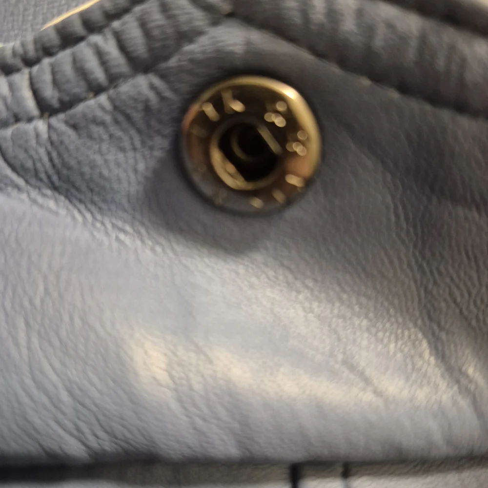 Leather  Blue Short Sleeve Shirt Jacket " DICOUNTED " - Picture 9 of 16